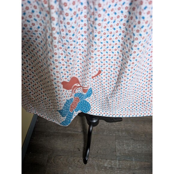 40s Calico Pinafore Dress: Vintage Floral Sundress - Picture 10 of 16